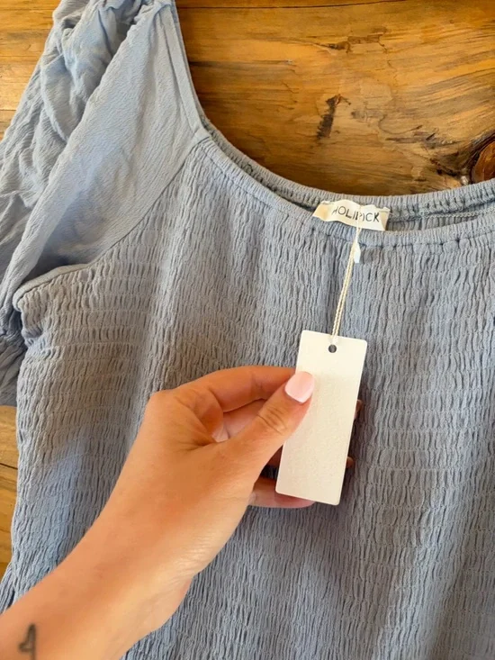 NWT Holipick Squareneck Blue Dress size XXL - Picture 4 of 5